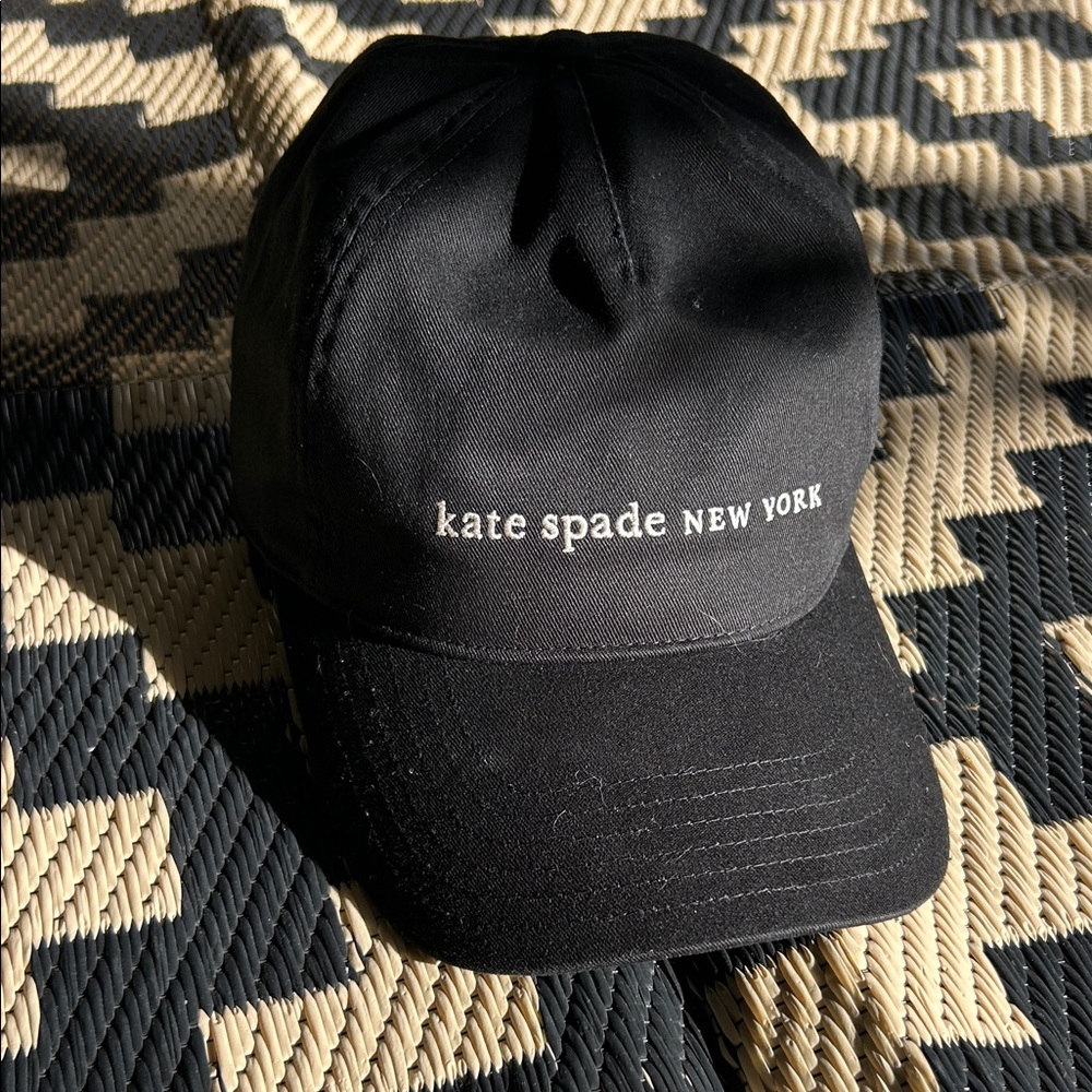 Kate Spade Black Logo Cap